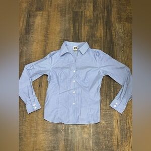 Anne Klein Button up Long sleeve Dress Shirt Small
